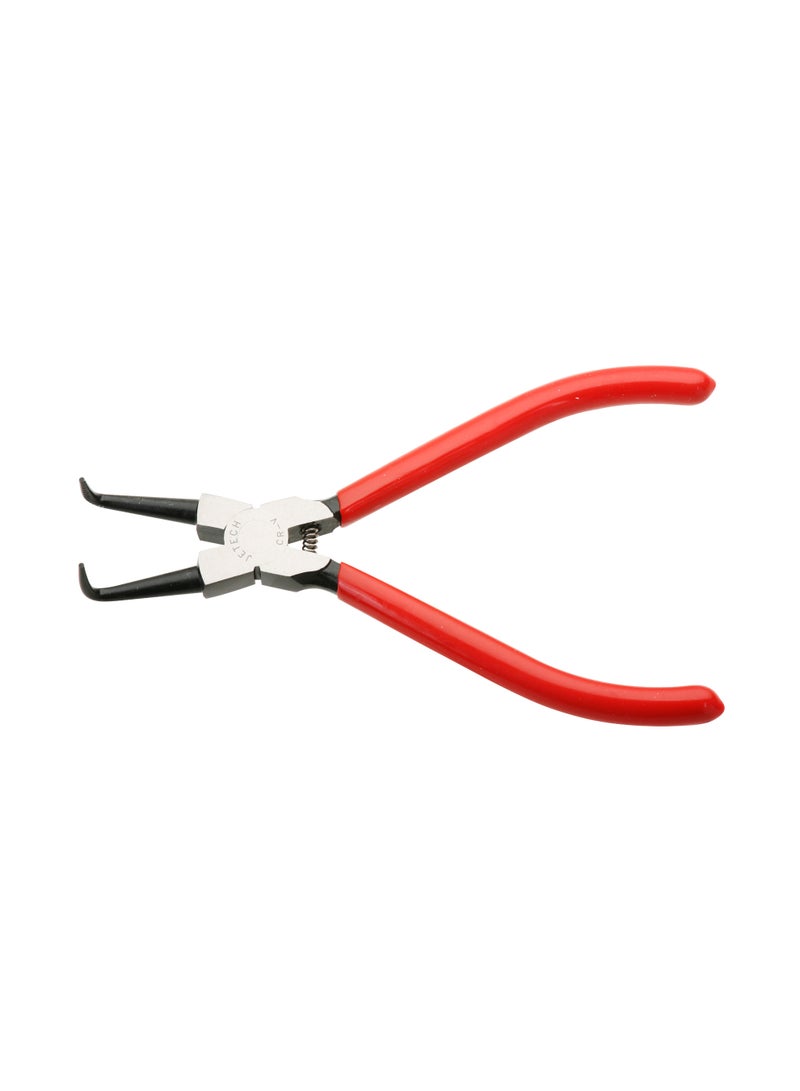 jetechtool Jetech Mini Bent Needle Nose Pliers 124mm Bent Long Nose Plier, Internal Snap Ring Pliers, Needle Remover Pliers Fishing Tools Precision Pliers for Jewelry Making and Small Object Gripping - SR-5C - Image 1